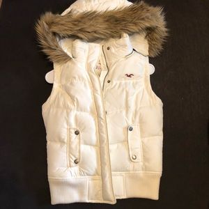 White puffy vest